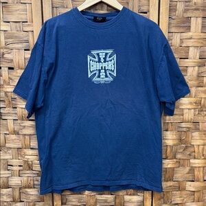 Vintage Culture Choppers Blue Men's T-Shirt